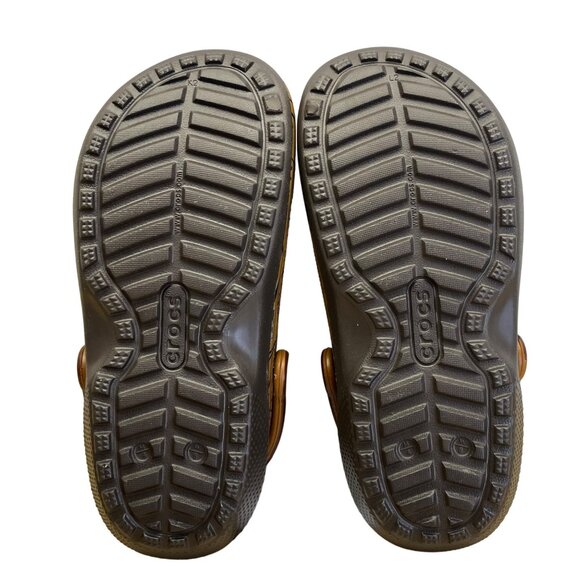 Crocs x Star Wars Brown Chewbacca Jibbitz Fuzzy Lined Clogs Size W6/M4 - New - Picture 8 of 9